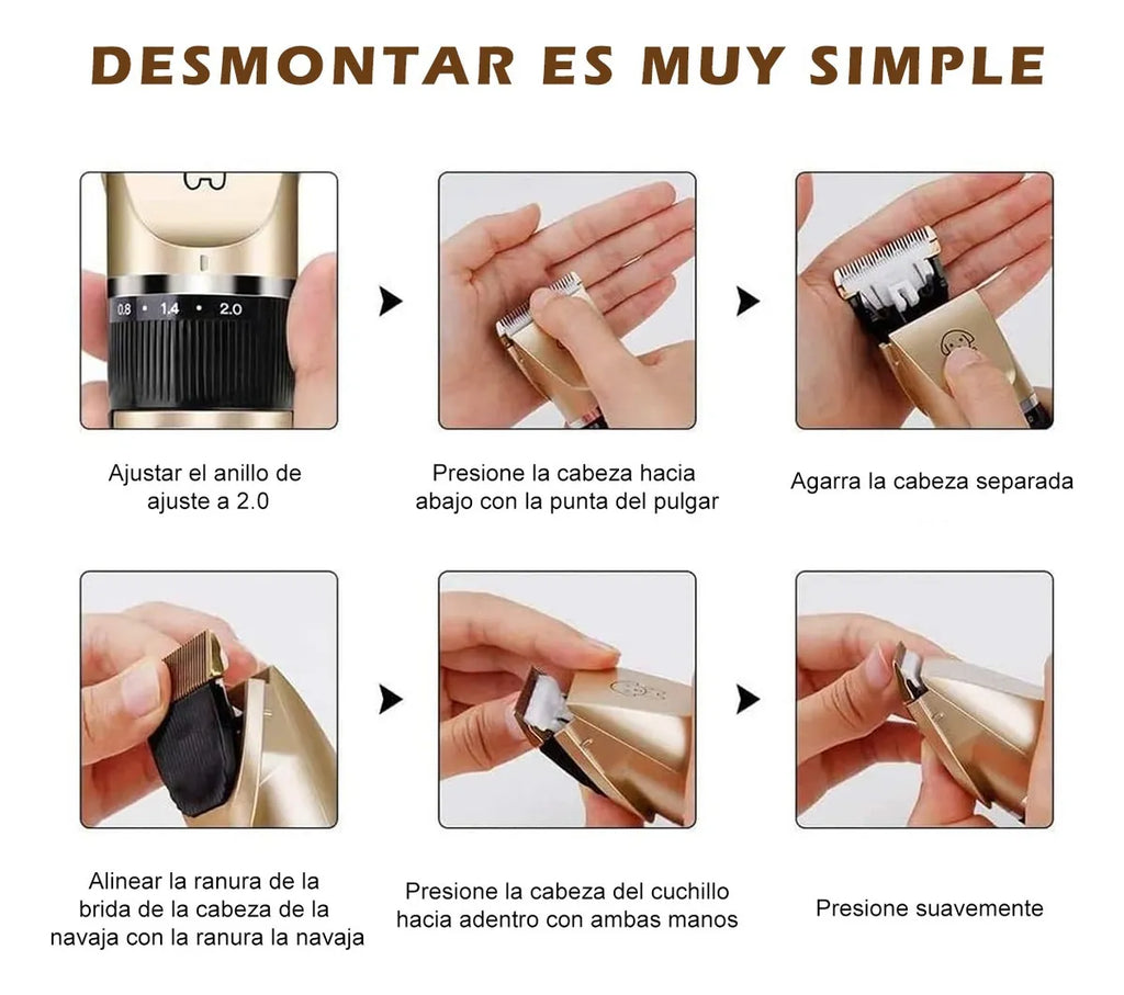 Corta pelo para mascotas