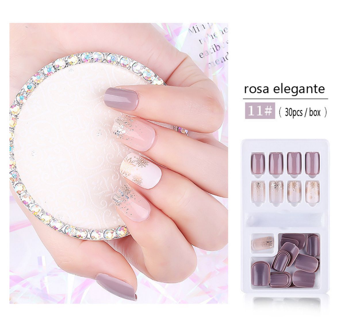 30pcs Unas Postiza Gel Nail