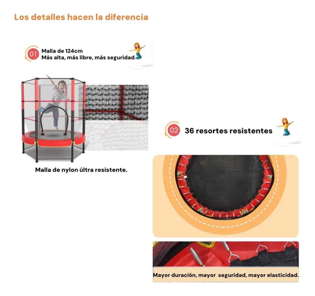 Cama Elástica Pequeña Trampolín Para Nino
