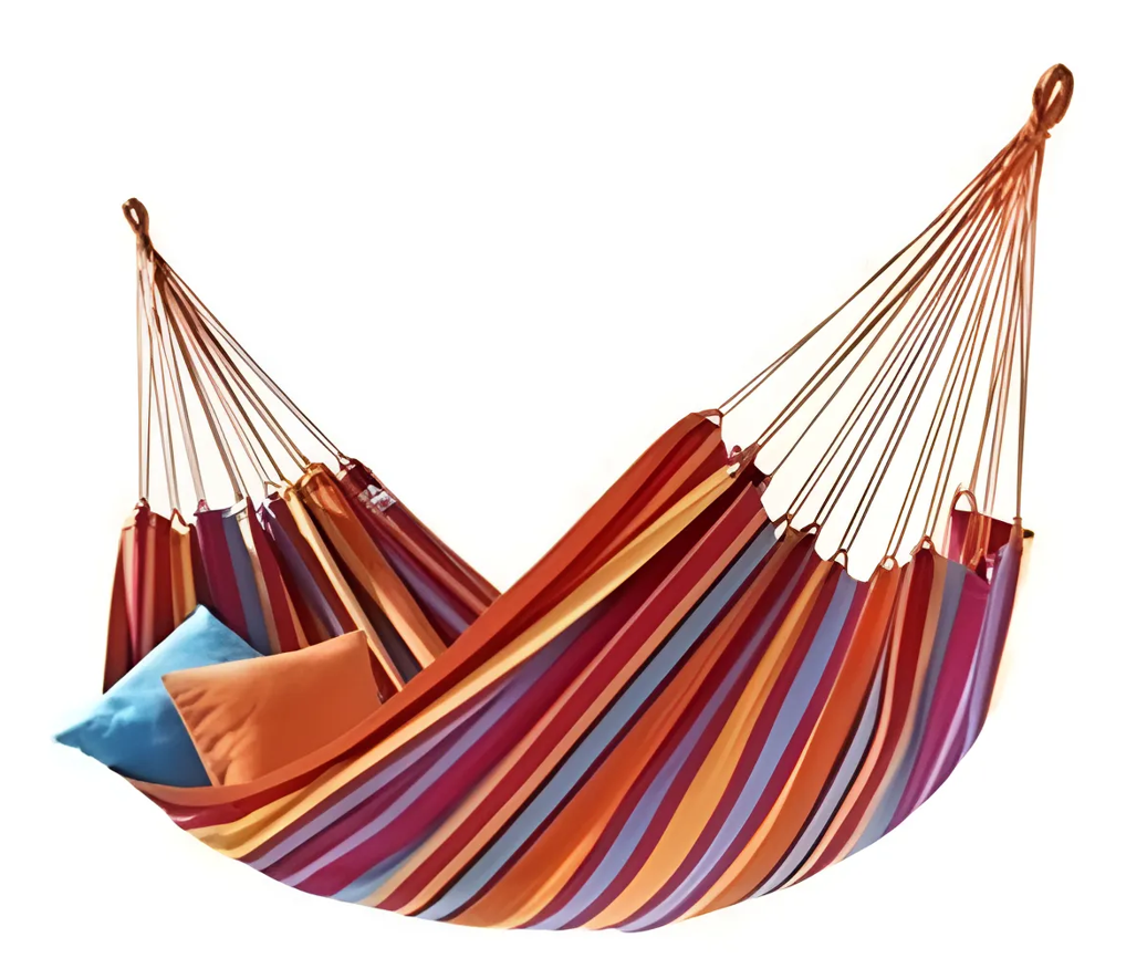 Hamaca Arcoiris De Algodon 2 Plaza